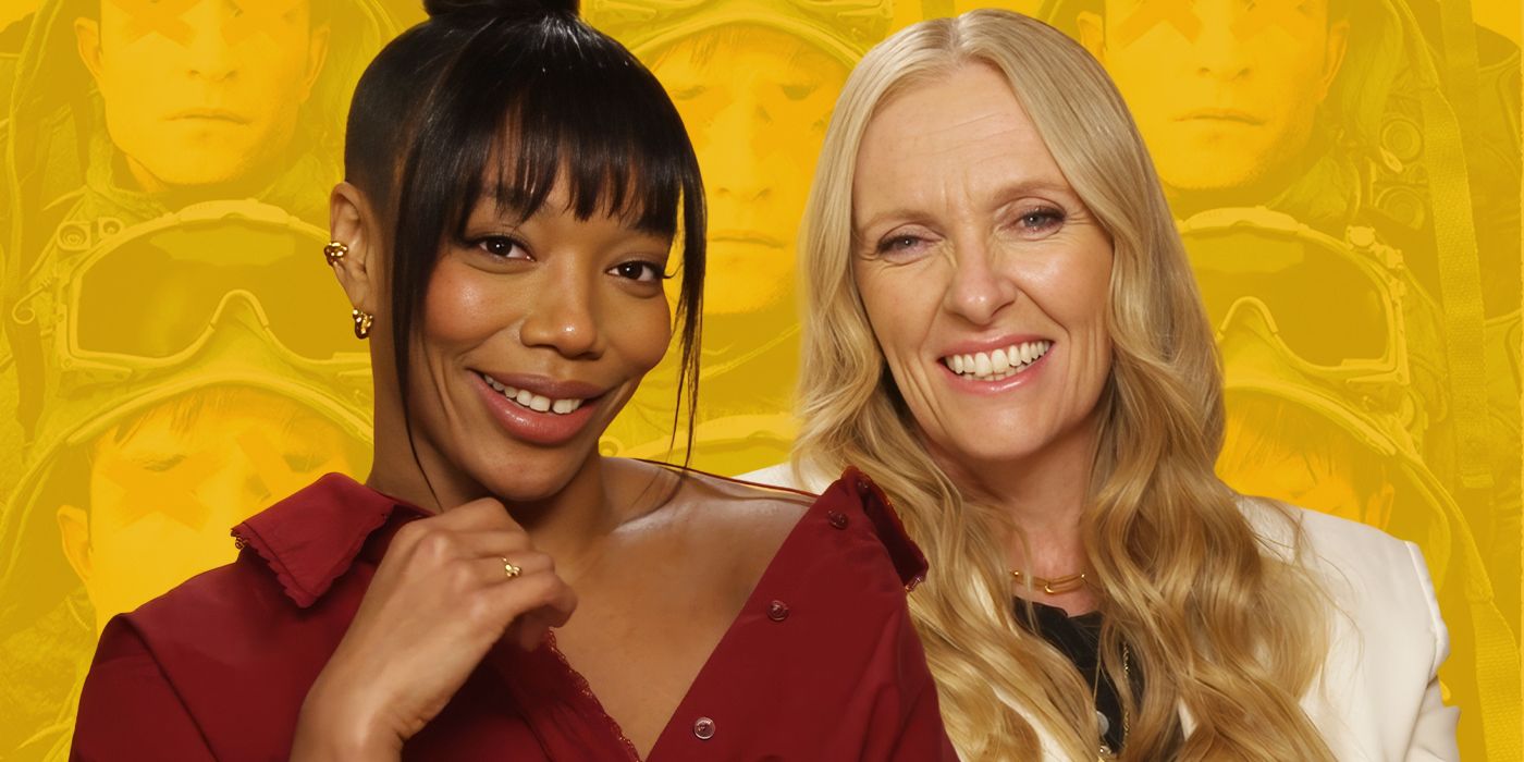 Custom image of Naomi Ackie and Toni Collette for Mickey 17 interview