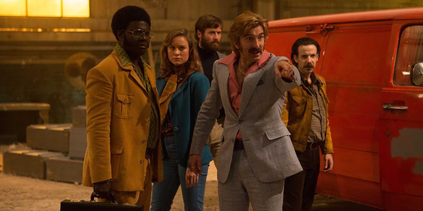 Babou Ceesay, Armie Hammer, Brie Larson, Sharlto Copley, and Noah Taylor in Free Fire