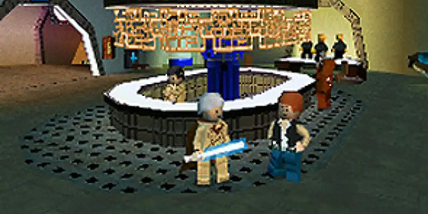 Obi-Wan and Han Solo in Mos Eisley cantina in &lsquo;Lego Star Wars II&rsquo; for DS