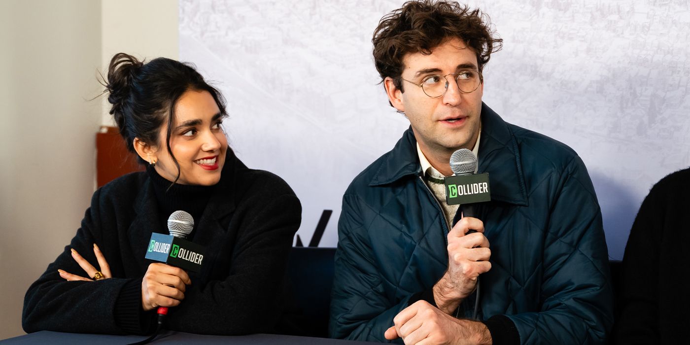 Geraldine Viswanathan and John Reynolds at Sundance 2025 for Oh, Hi!