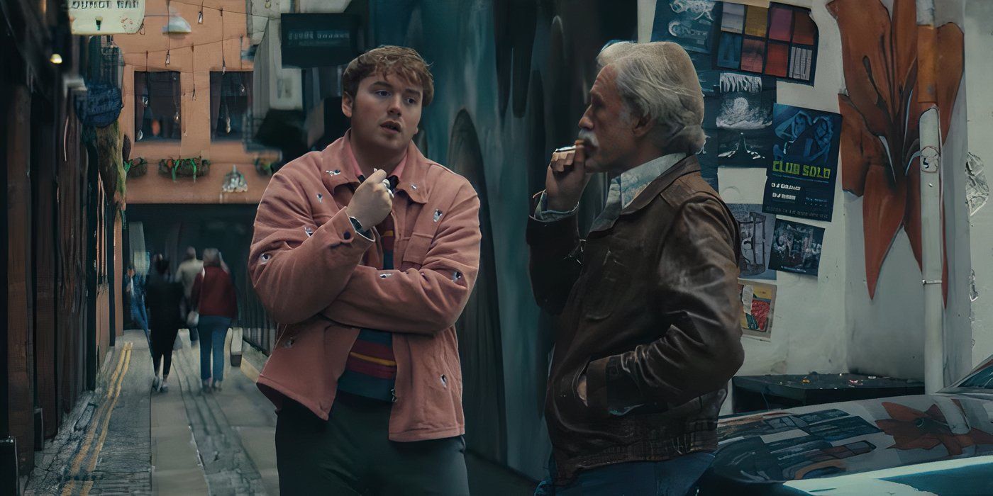 Cooper Hoffman and Christoph Waltz in Old Guy