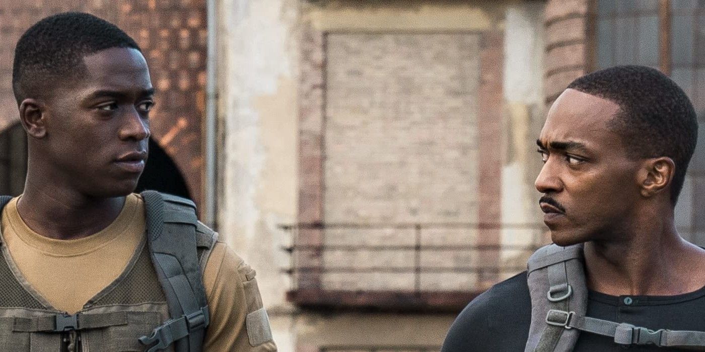 Leo (Anthony Mackie) and Harp (Damson Idris) are deployed on a top secret mission in &lsquo;Outside The Wire&rsquo;