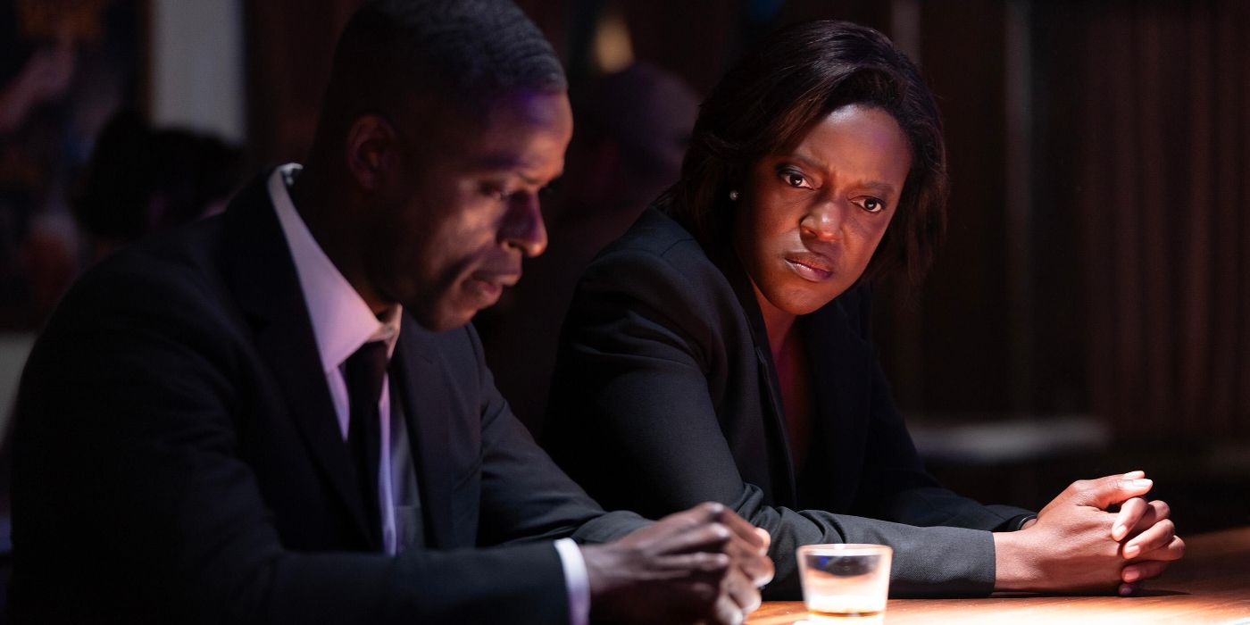 Sterling K. Brown sitting with Krys Marshall over drinks in Paradise Episode 5