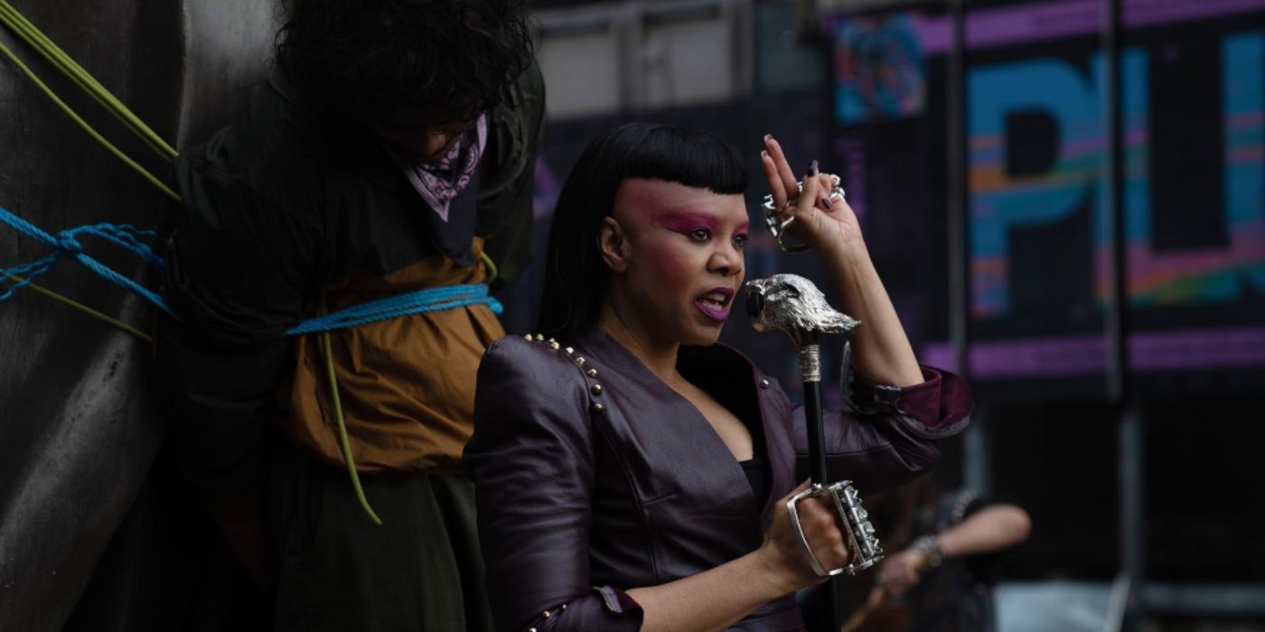 Regina Hall as Neon Dion in &lsquo;O&rsquo;Dessa&rsquo;.