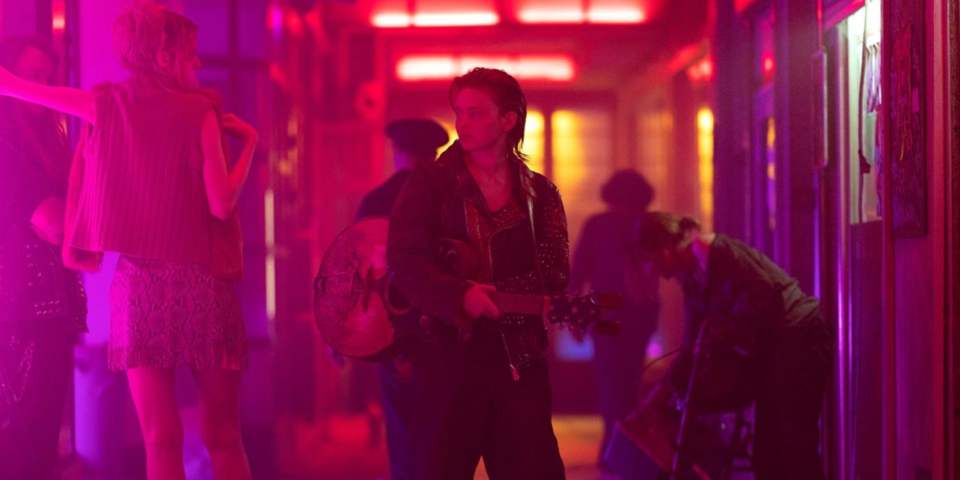 Sadie Sink carrying a guitar in &lsquo;O&rsquo;Dessa&rsquo;.