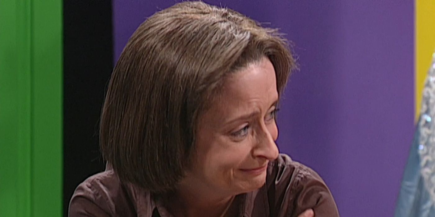 Rachel Dratch breaks character as Debbie Downer in a sketch from &lsquo;Saturday Night Live&rsquo;.