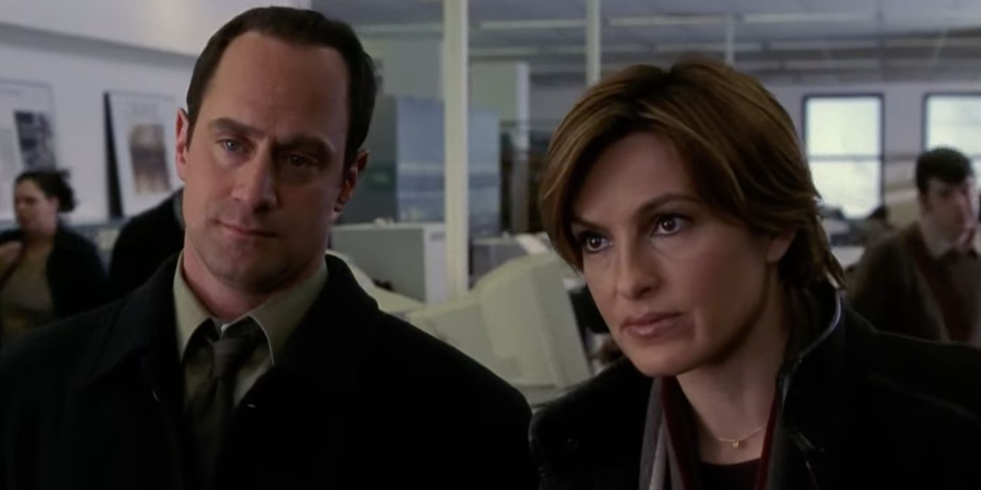 Christopher Meloni as Elliot Stabler and Mariska Hargitay as Olivia Benson in Law &amp; Order: SVU Season 5