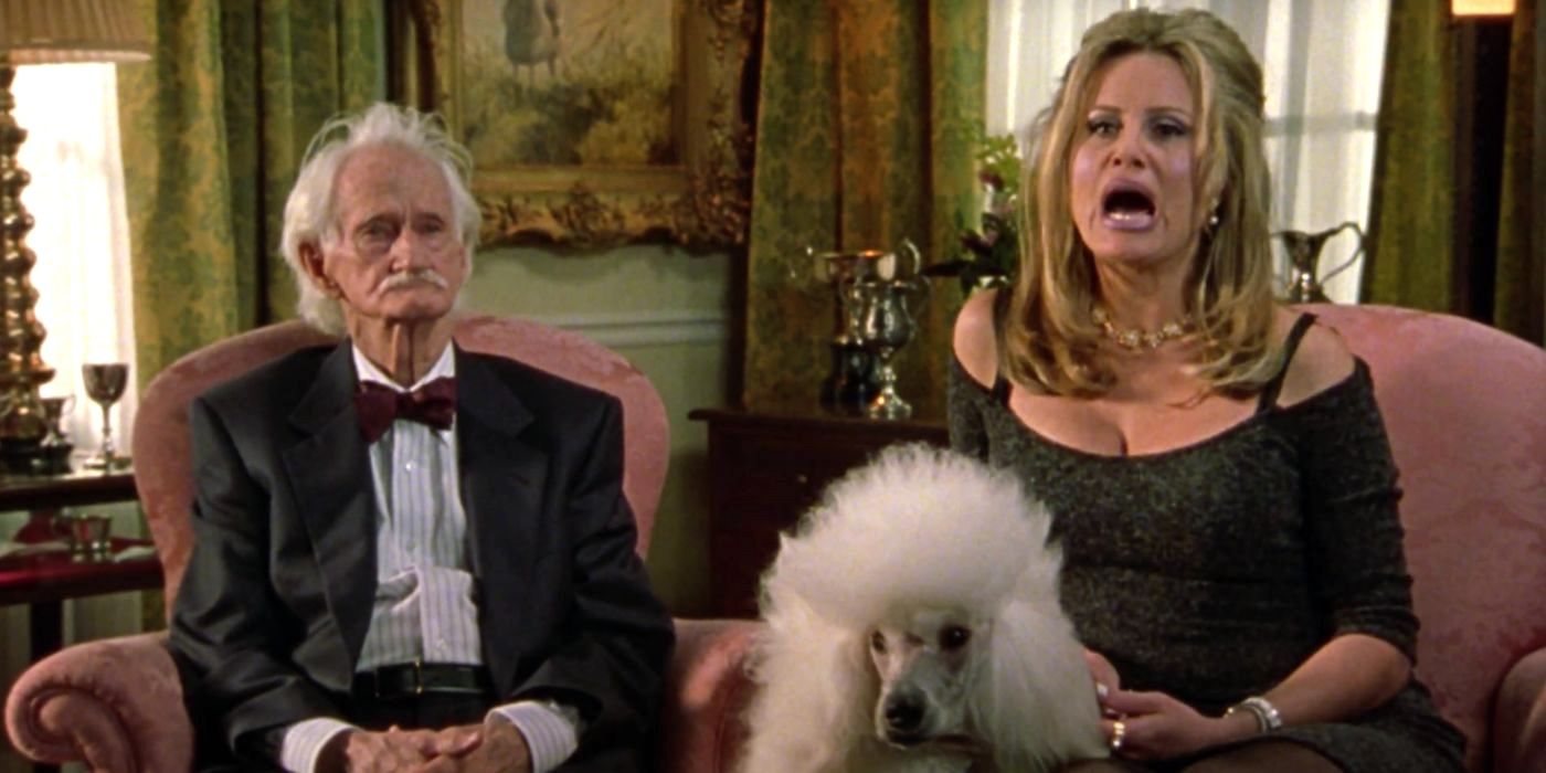 Jennifer Coolidge plays a dog show competitor married to an old man in Best in Show.