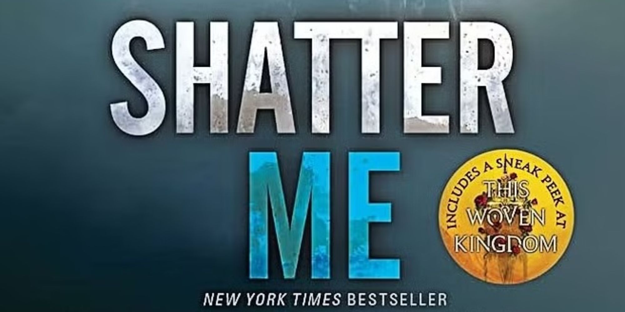 The book cover for Shatter Me by Tahereh Mafi.
