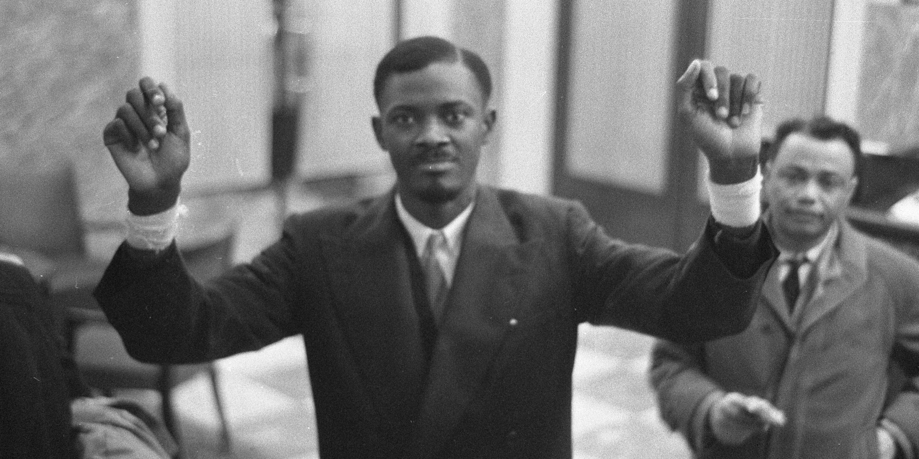 A picture of Patrice Lumumba in Soundtrack to a Coup d&rsquo;Etat