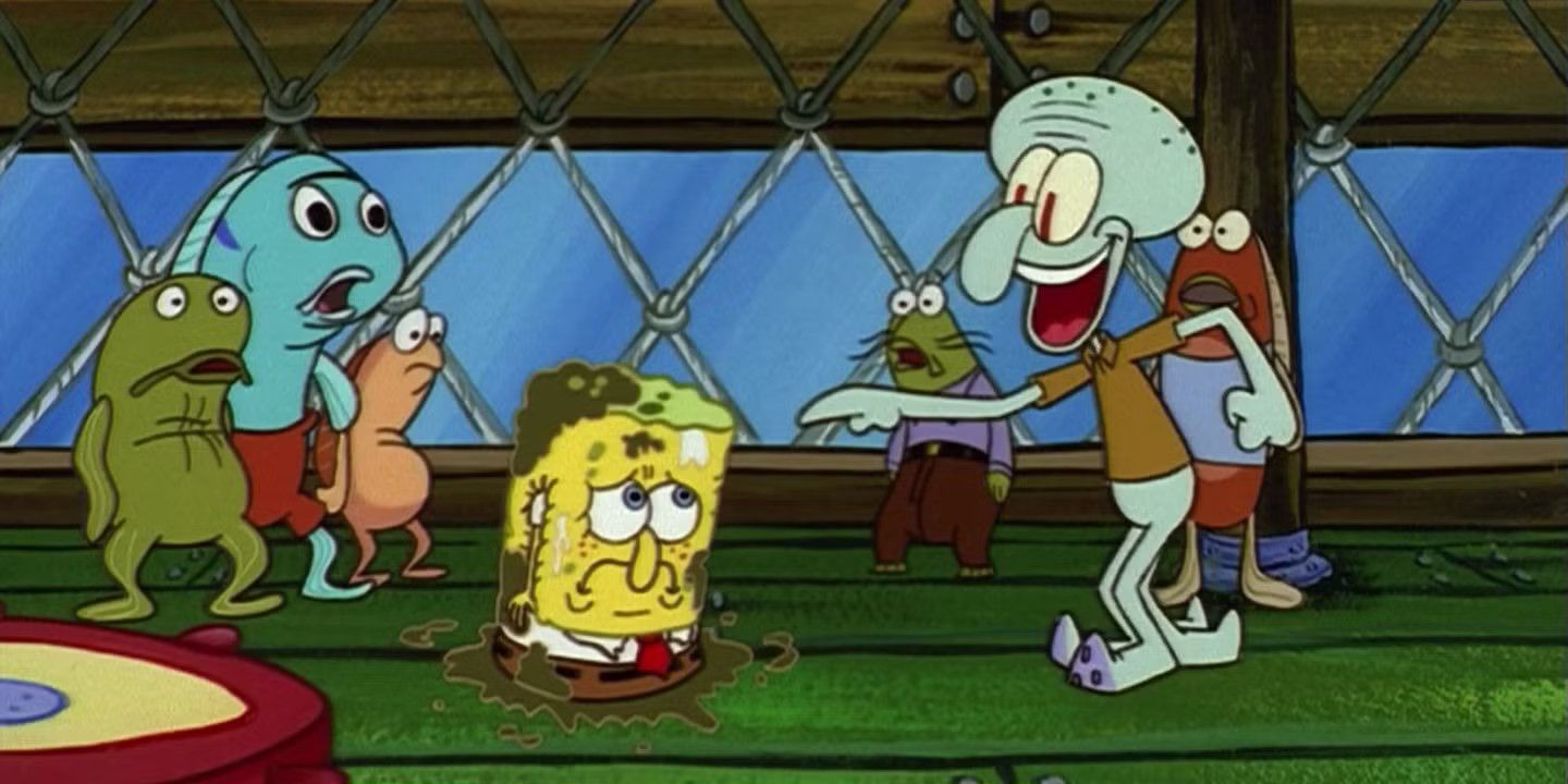 Squidward-Laughing-At-SpongeBob-In&ndash;Fools-In-April-