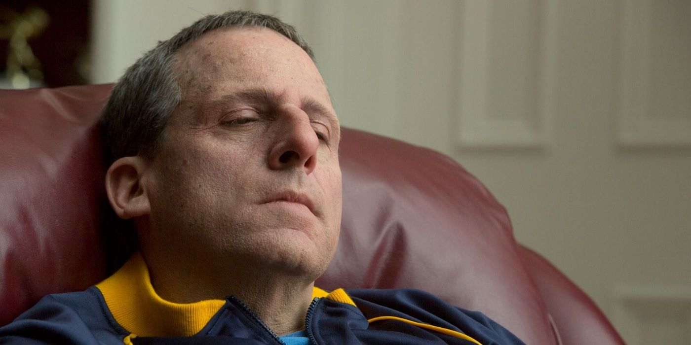 John du Pont looking pensive in Foxcatcher