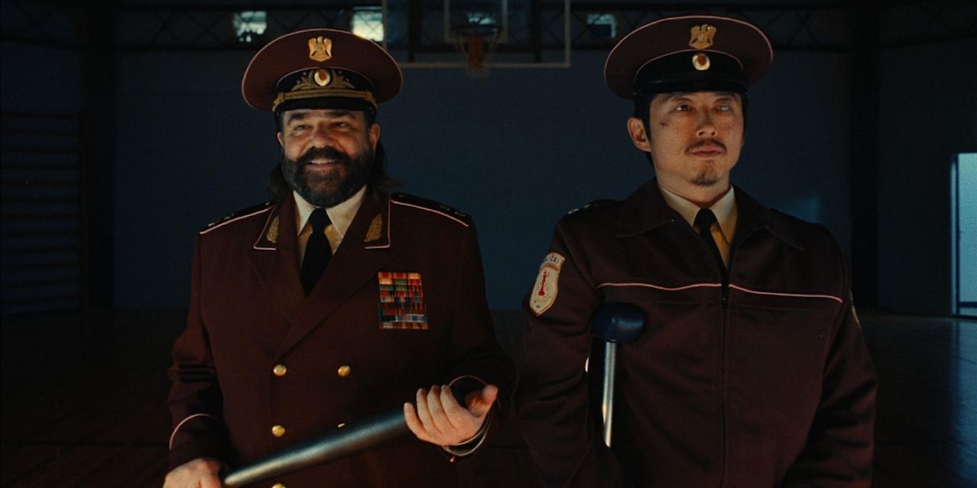 Matt Berry and Steven Yeun in Bubble &amp; Squeak