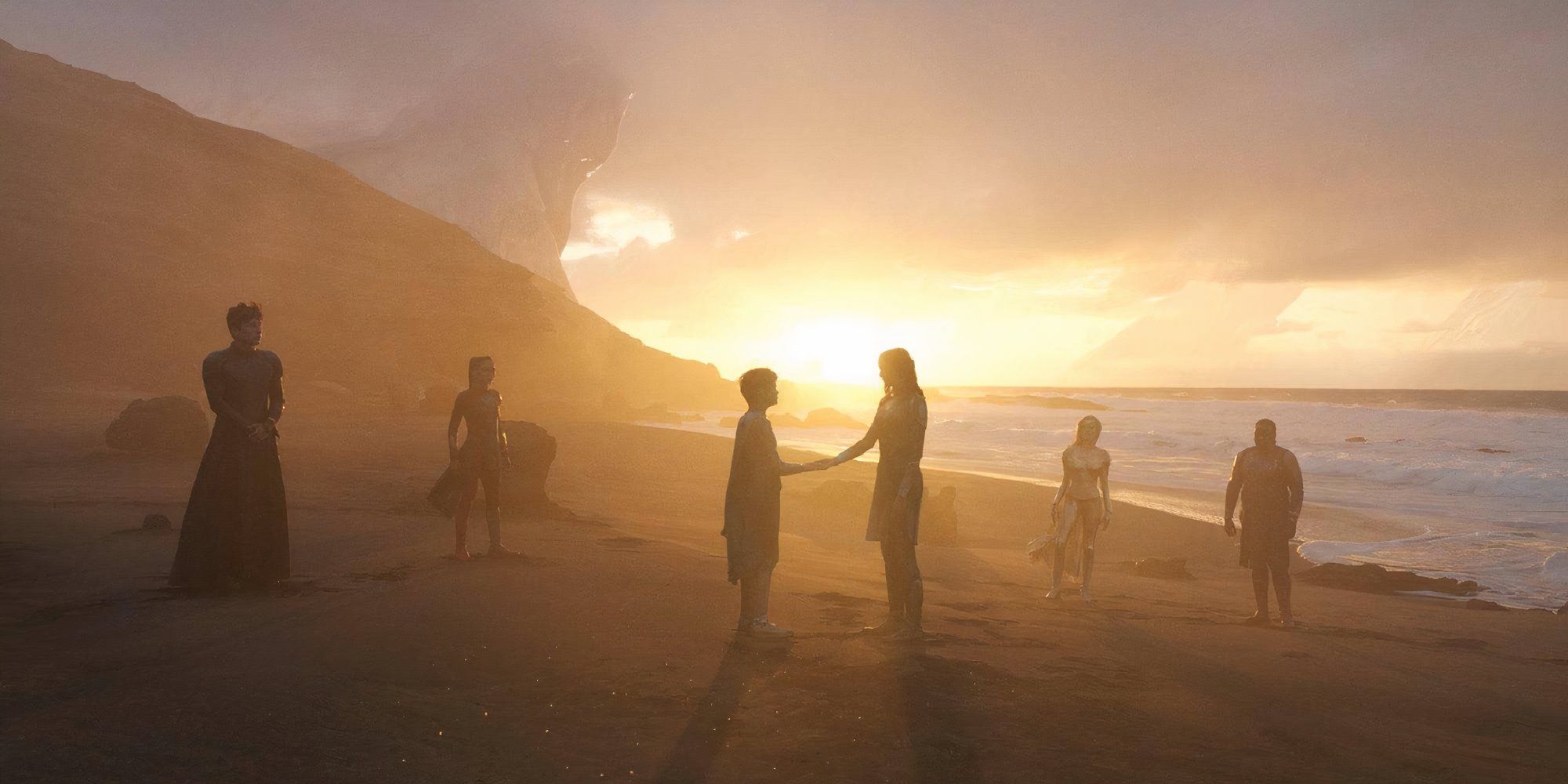 The Eternals reunited at the beach in Eternals