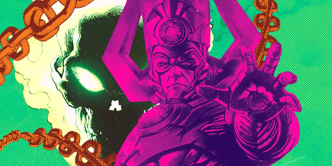 Galactus in front of Ghost Rider and his chains in a custom Image