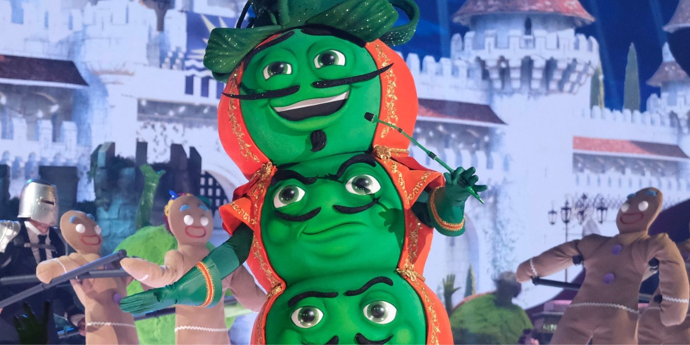 Fuzzy Peas performs on &lsquo;Shrek&rsquo; Night on &lsquo;The Masked Singer&rsquo; Season 13.