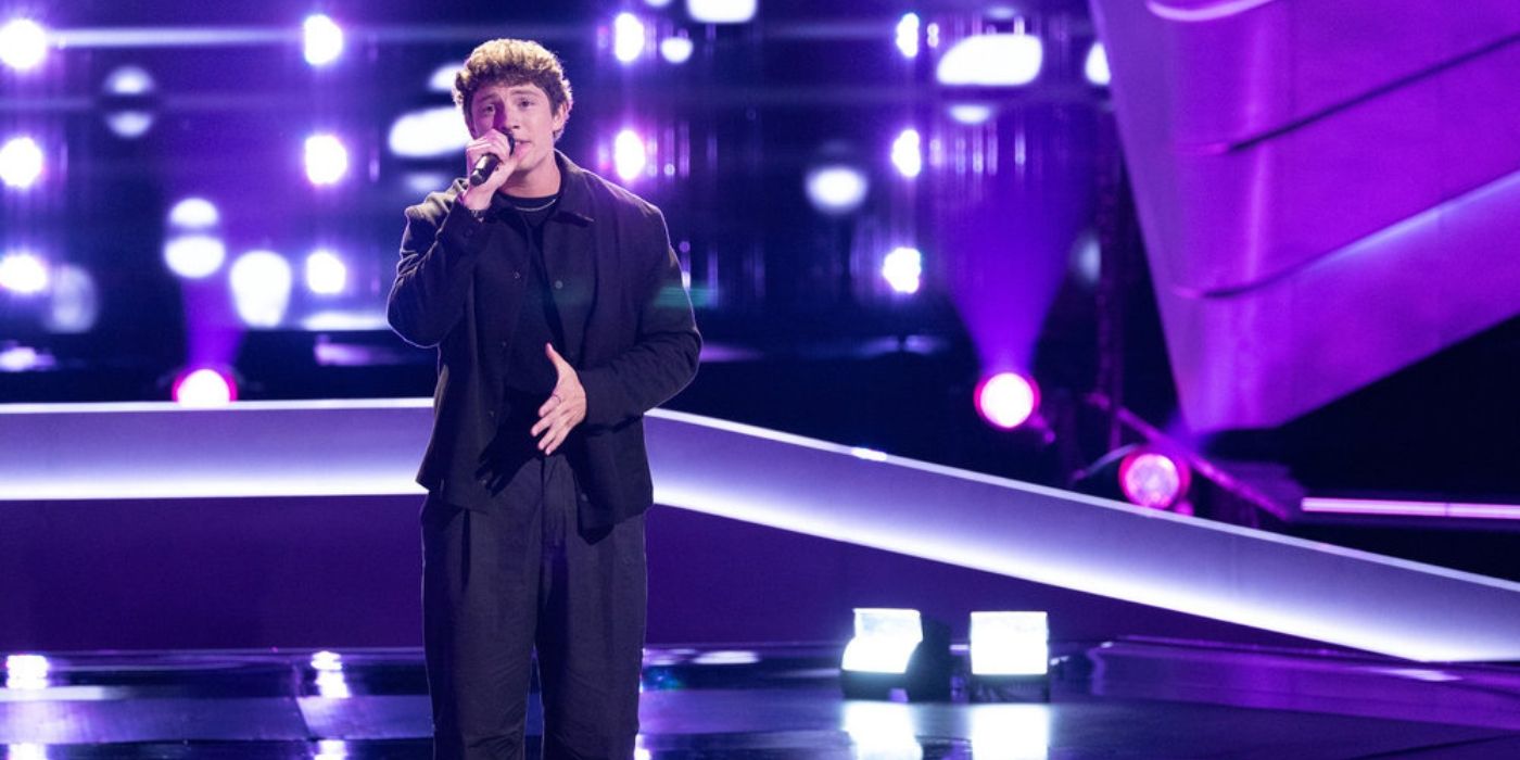 Britton Moore performs during the Blind Audition on 'The Voice' Season 27.