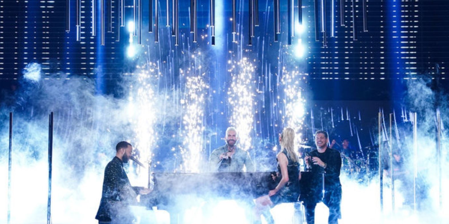 The coaches perform together for the first time on 'The Voice' Season 27.