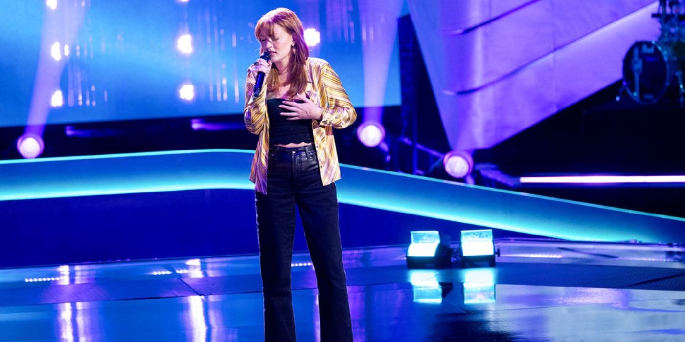 Iris Herrera during her Blind Audition of 'The Voice' Season 27.