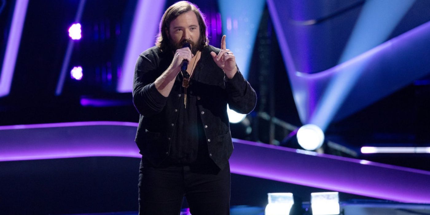 Jordan Allen performs during his Blind Audition on 'The Voice' Season 27.