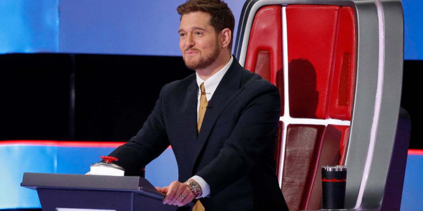 Michael Bublé in his chair on 'The Voice' Season 27.