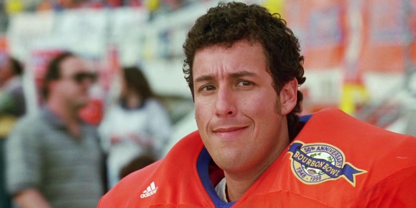 Adam Sandler as Bobby Boucher in The Waterboy.