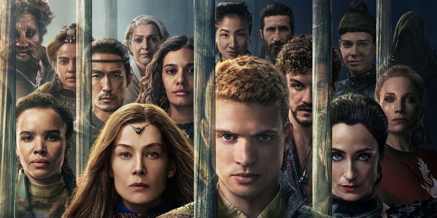 The cast of The Wheel of Time in poster art for Season 3