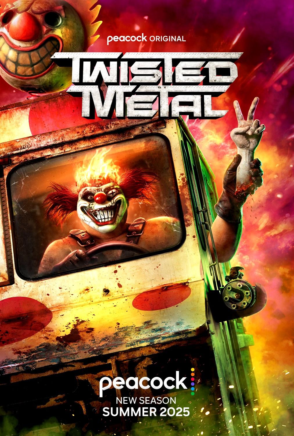 El póster oficial de la segunda temporada de Twisted Metal
