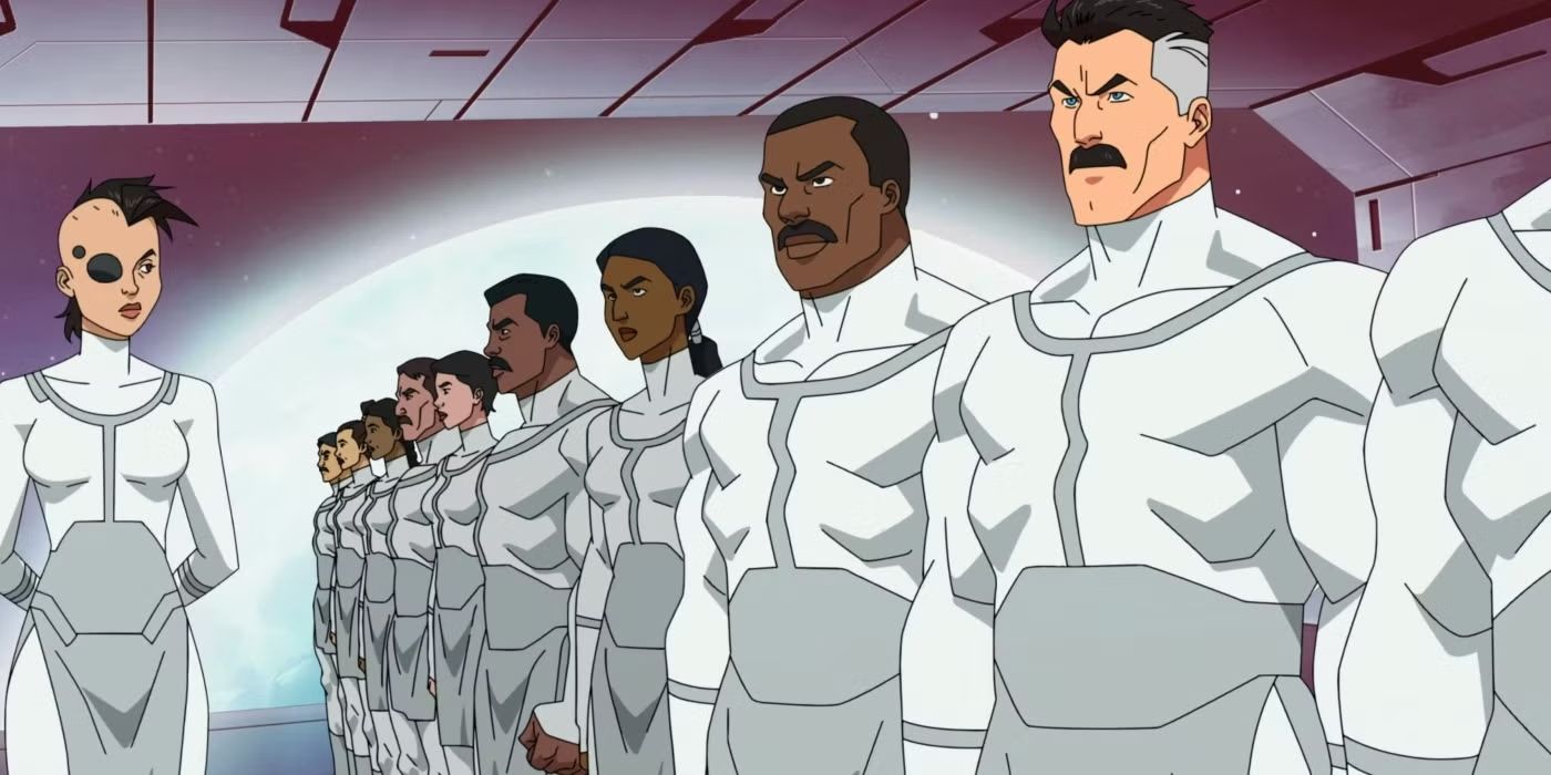 The Viltrumite army from Invincible, featuring Omni-Man