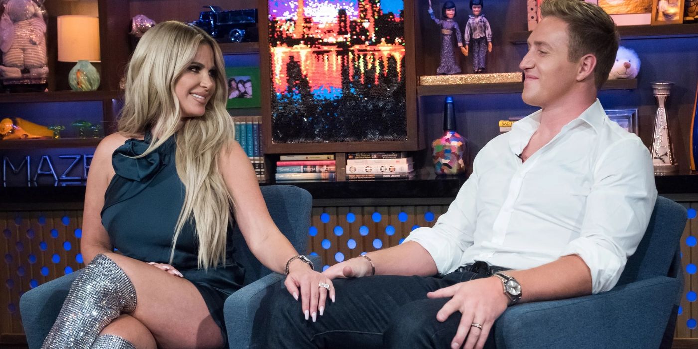 Kim Zolciak and Kroy Biermann on &lsquo;Watch What Happens Live.'