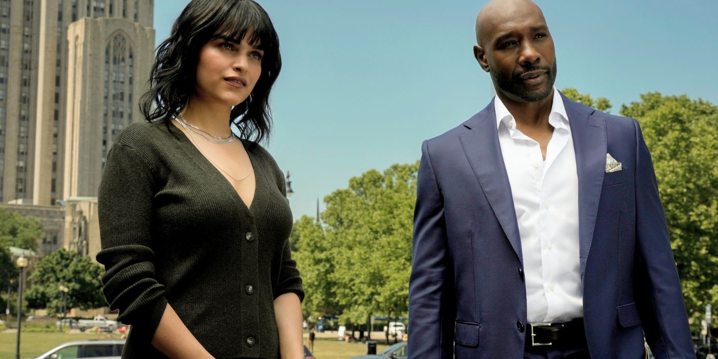 Eve Harlow and Morris Chestnut in Watson Episode 2