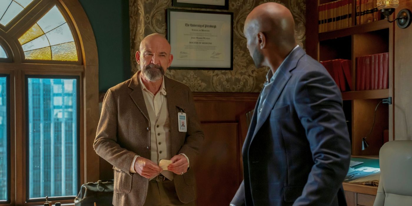 Ritchie Coster speaks with Morris Chestnut in Watson Episode 3
