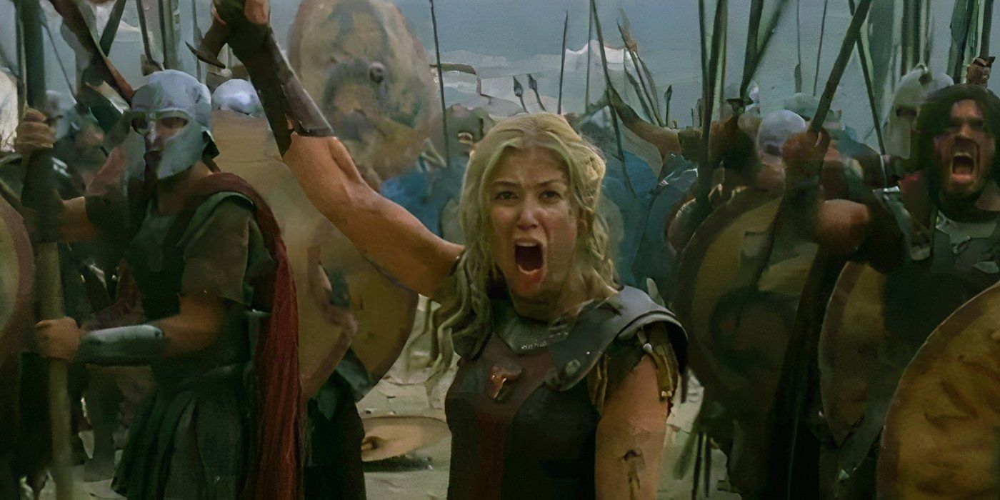 Rosamund Pike as Andromeda in "Wrath of the titans'