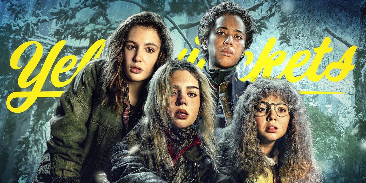 The teenage cast of Yellowjackets (Sophie Nélisse, Jasmin Savoy Brown, Samantha Hanratty and Sophie Thatcher)