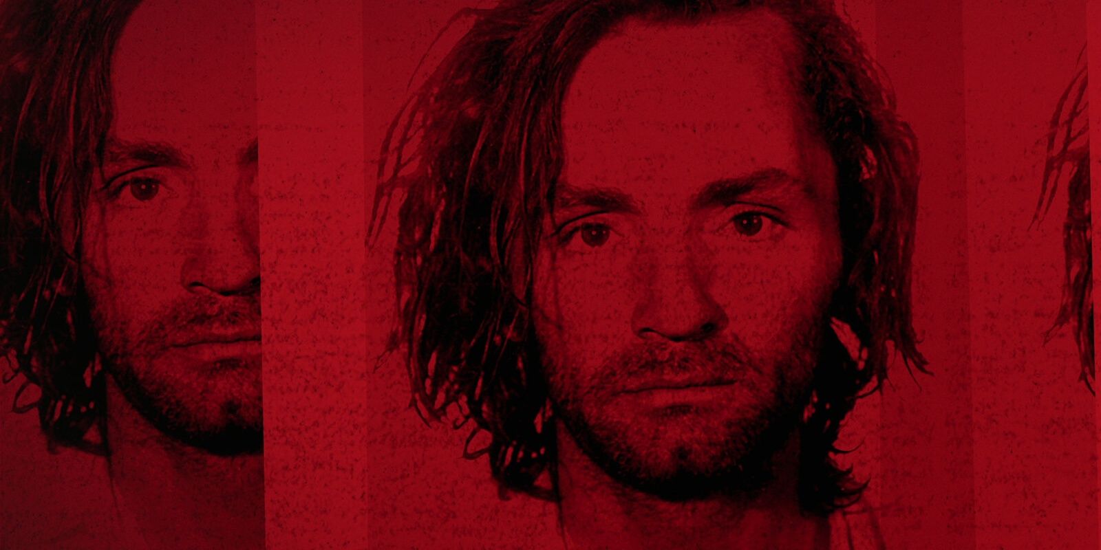 A photo of Charles Manson shown in Chaos: The Manson Murders