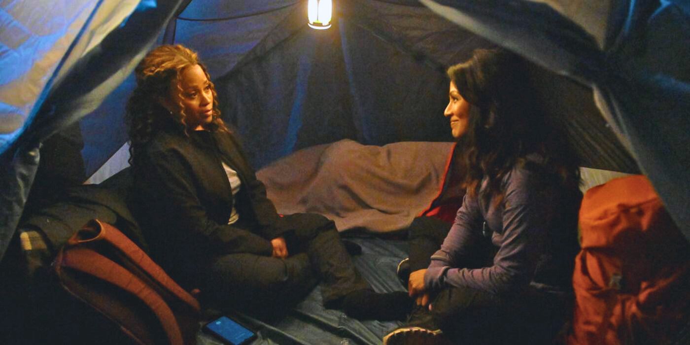 Maahra Hill and Karen David in The Irrational