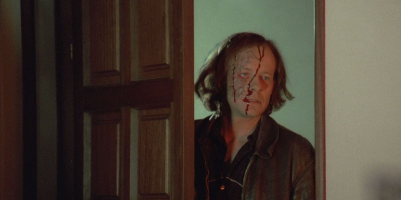 Alexander Waechter as Miguel bleeding from the head in &lsquo;Bloody Moon&rsquo;