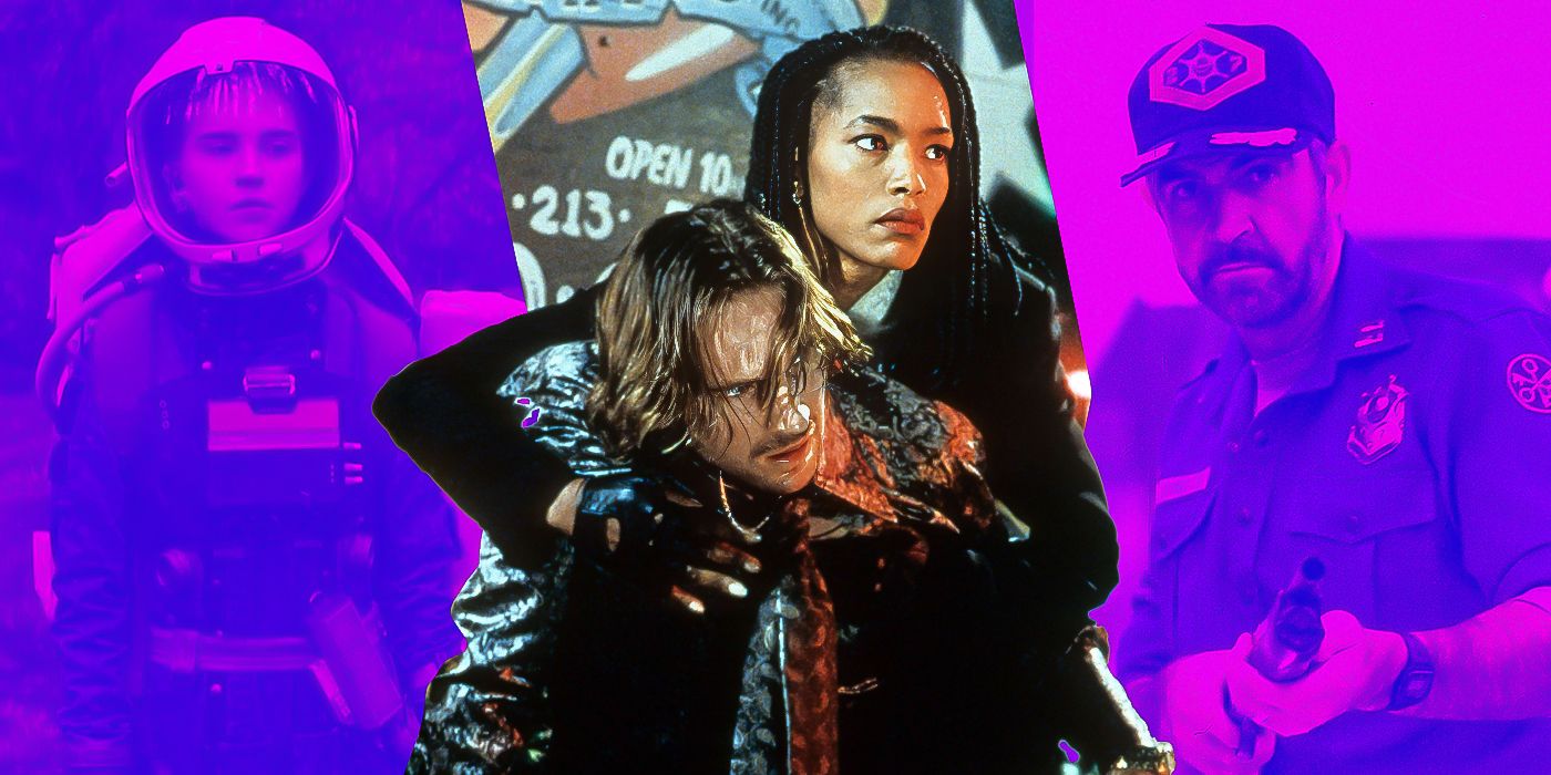 Blended image showing characters from Prospect, Strange Days, and Outland