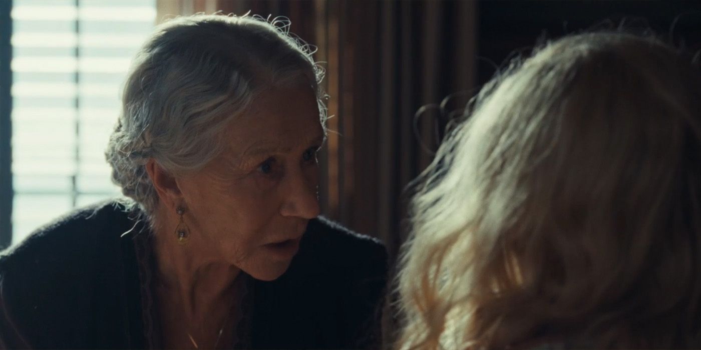 Helen Mirren reprimanding Michelle Randolph in 1923 Season 2 Episode 3