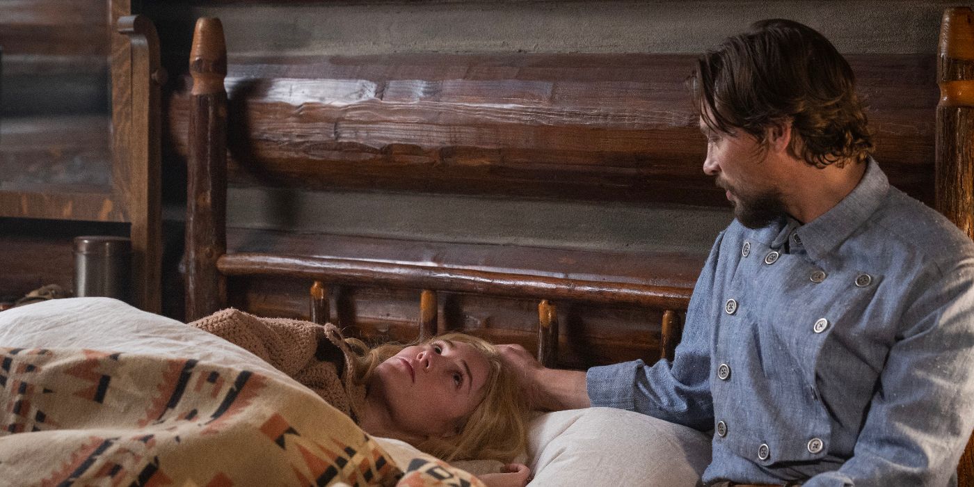 Michelle Randolph and Darren Mann in 1923 Season 2 Episode 4