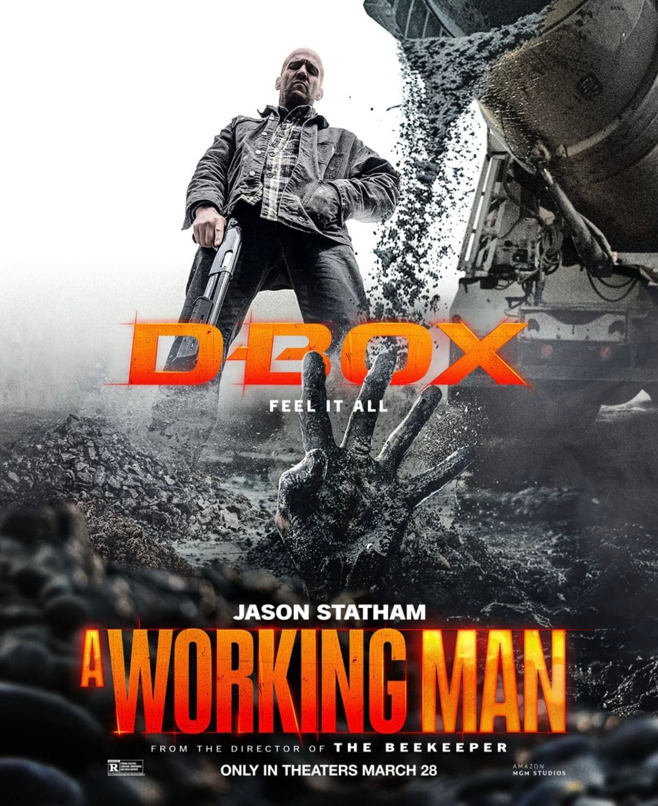 The D-Box Poster for A Working Man starring Jason Statham