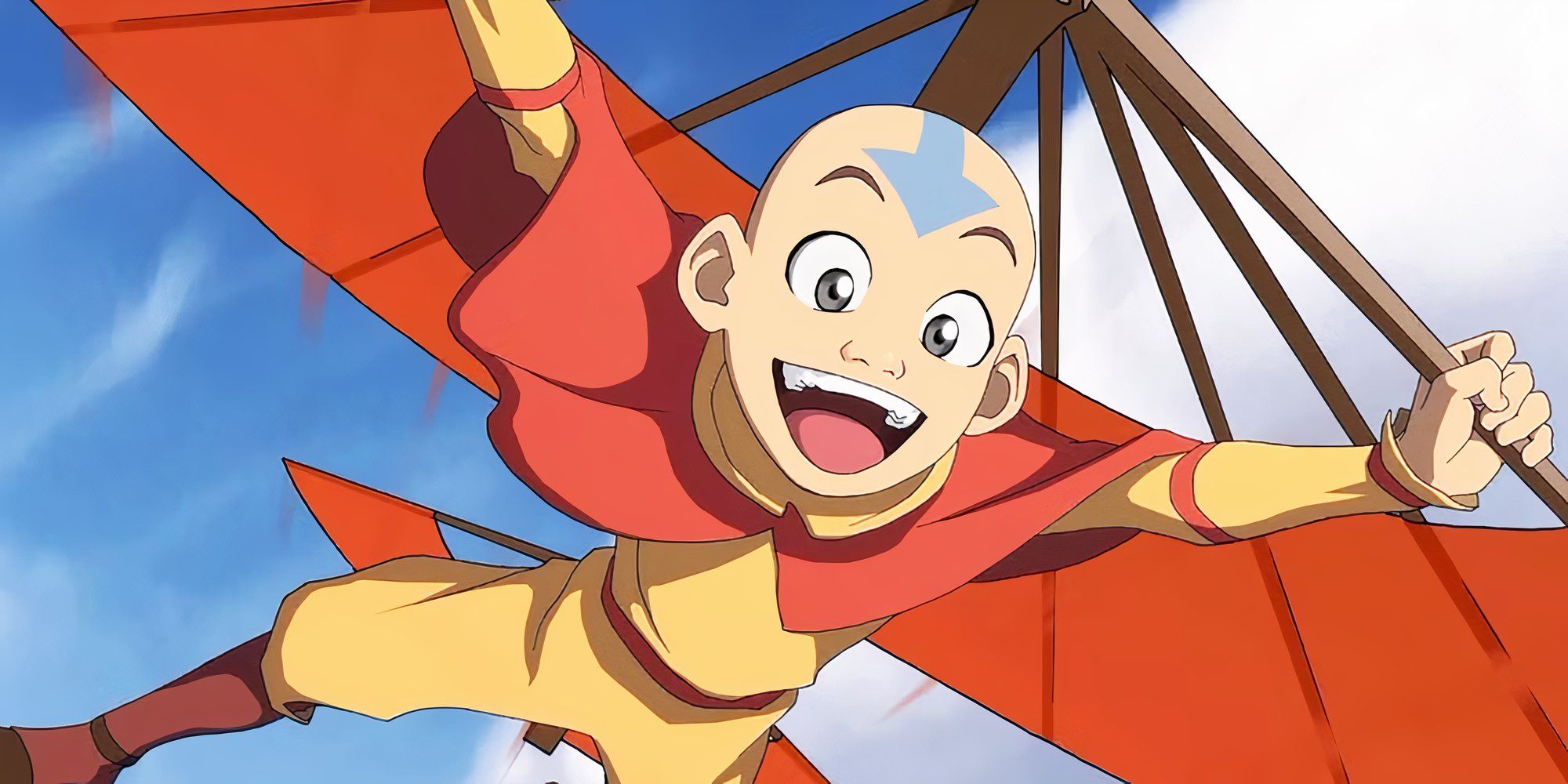 Avatar: The Last Airbender Aang flying.