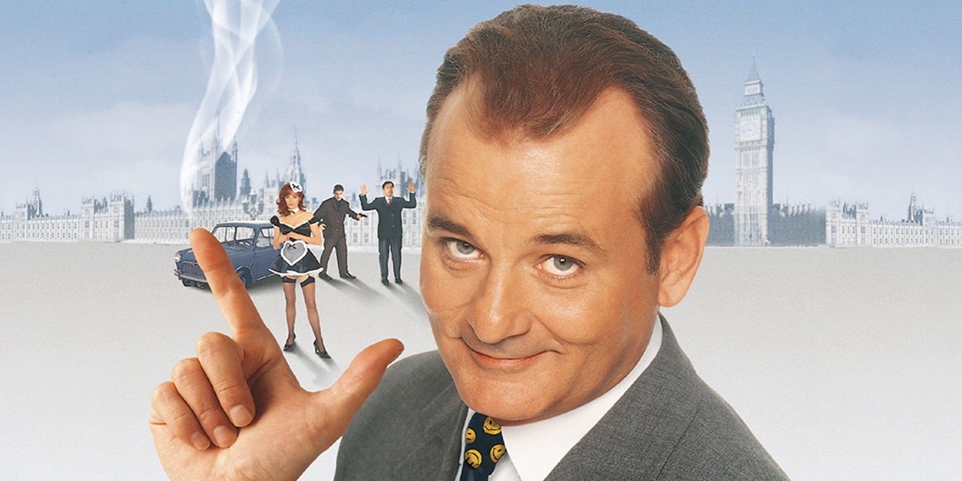 Bill Murray on a cropped poster for The Man Who Knew Too Little
