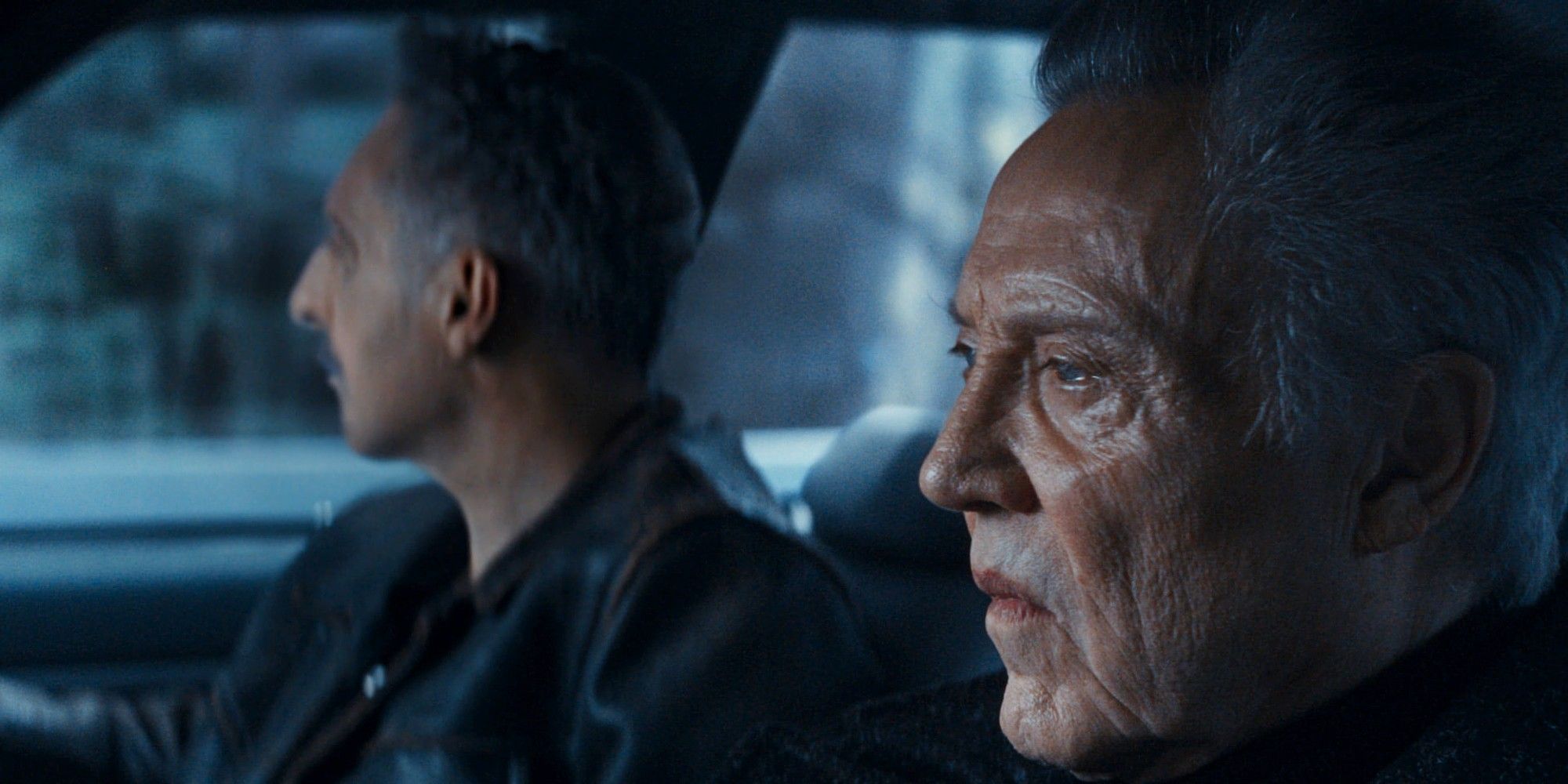 Burt Goodman and Irving Bailiff riding in a car together in Severance Season 2 Episode 9