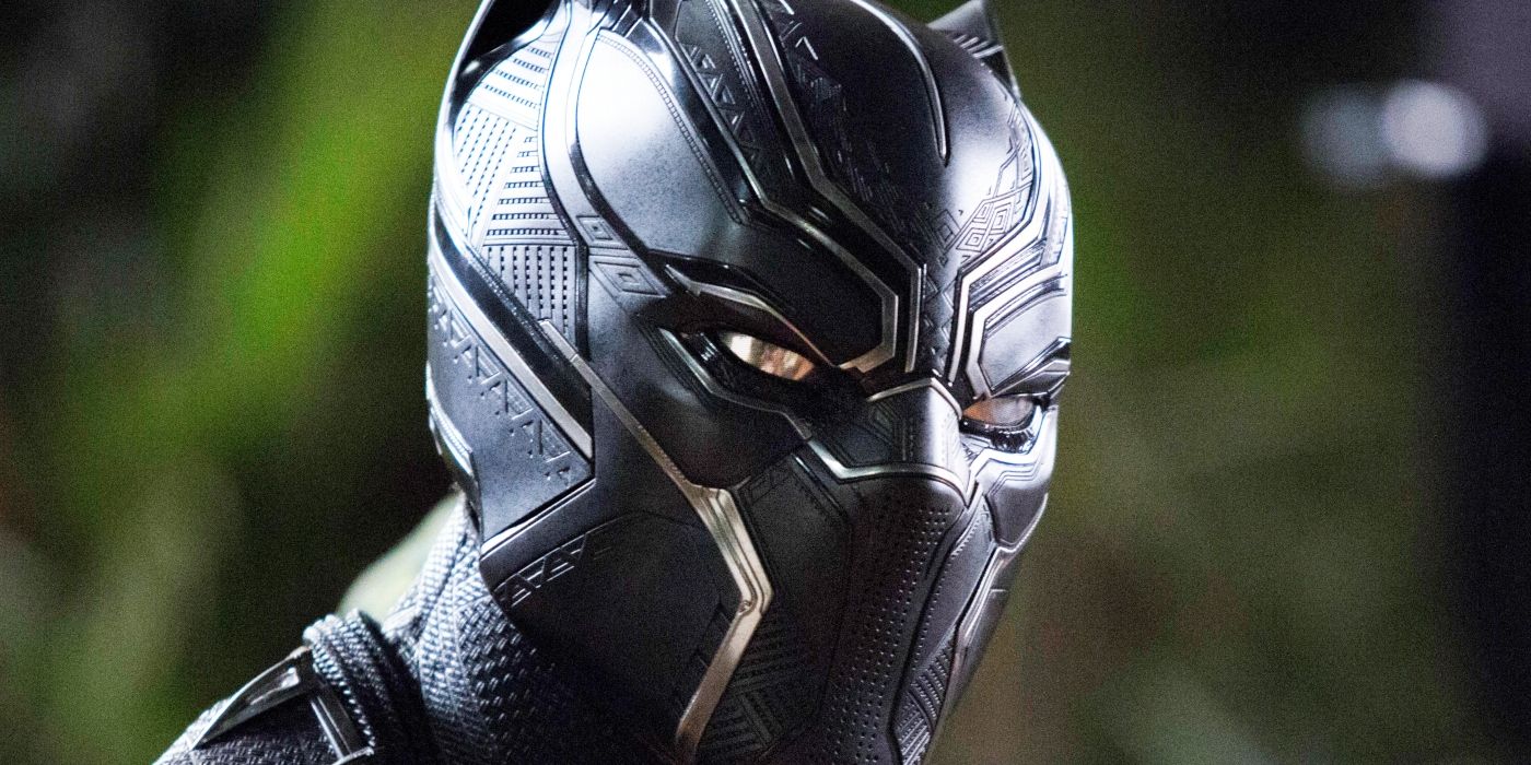 Chadwick Boseman as Black Panther in Black Panther