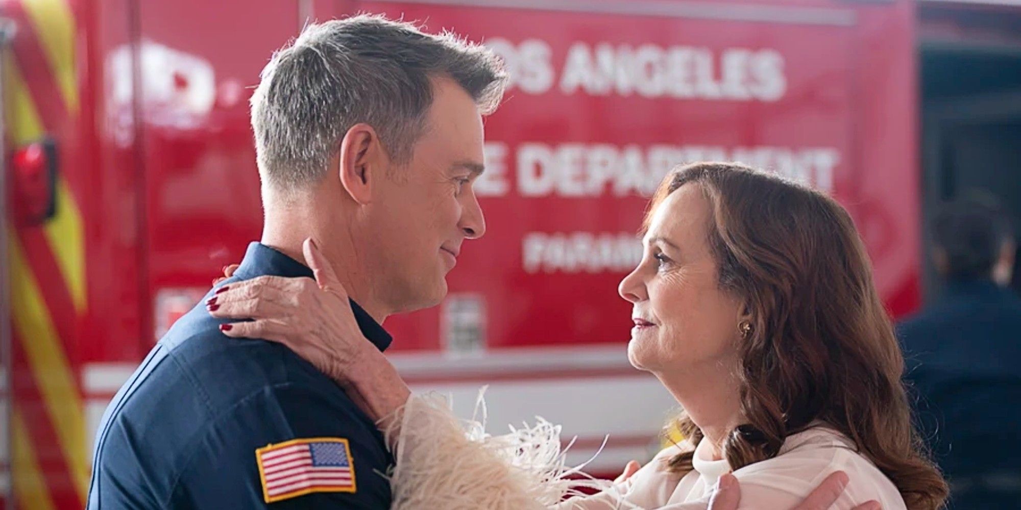 Bobby hugging his mother Ann in 9-1-1 Season 8