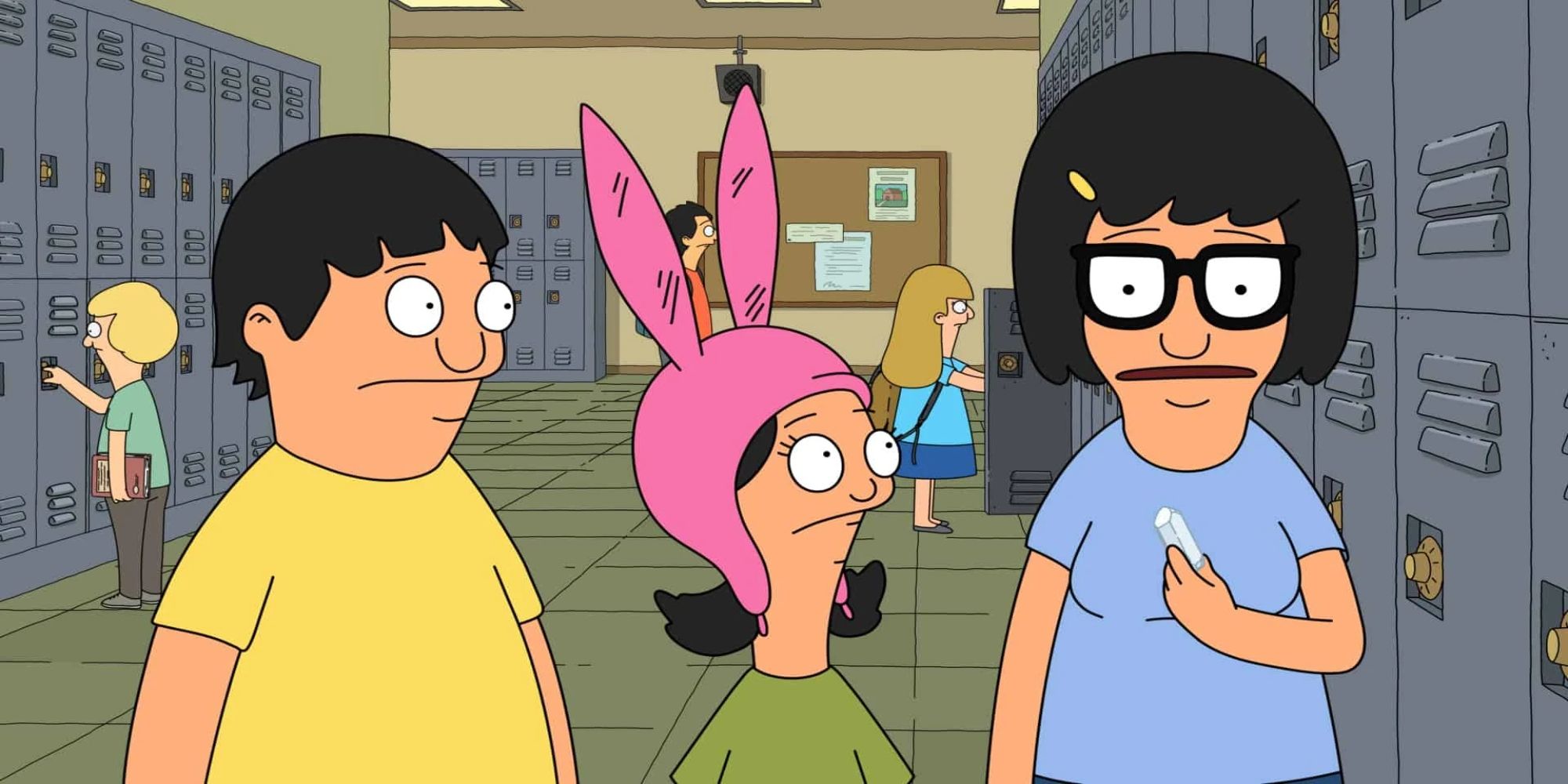 Gene, Louise, and Tina at school in &lsquo;Bob&rsquo;s Burgers&rsquo; Season 12 &ldquo;Crystal Mess&rdquo;