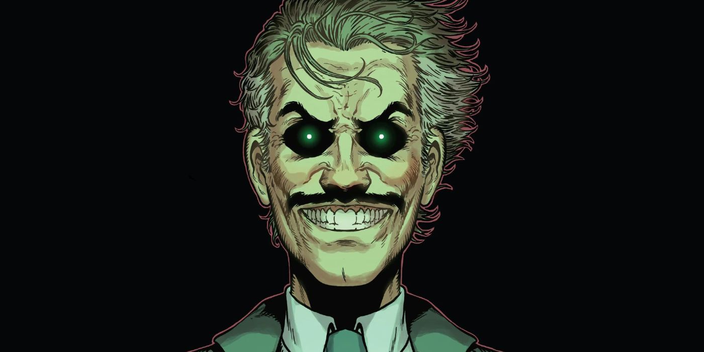Brian Banner luciendo malvado con ojos negros en Marvel Comics