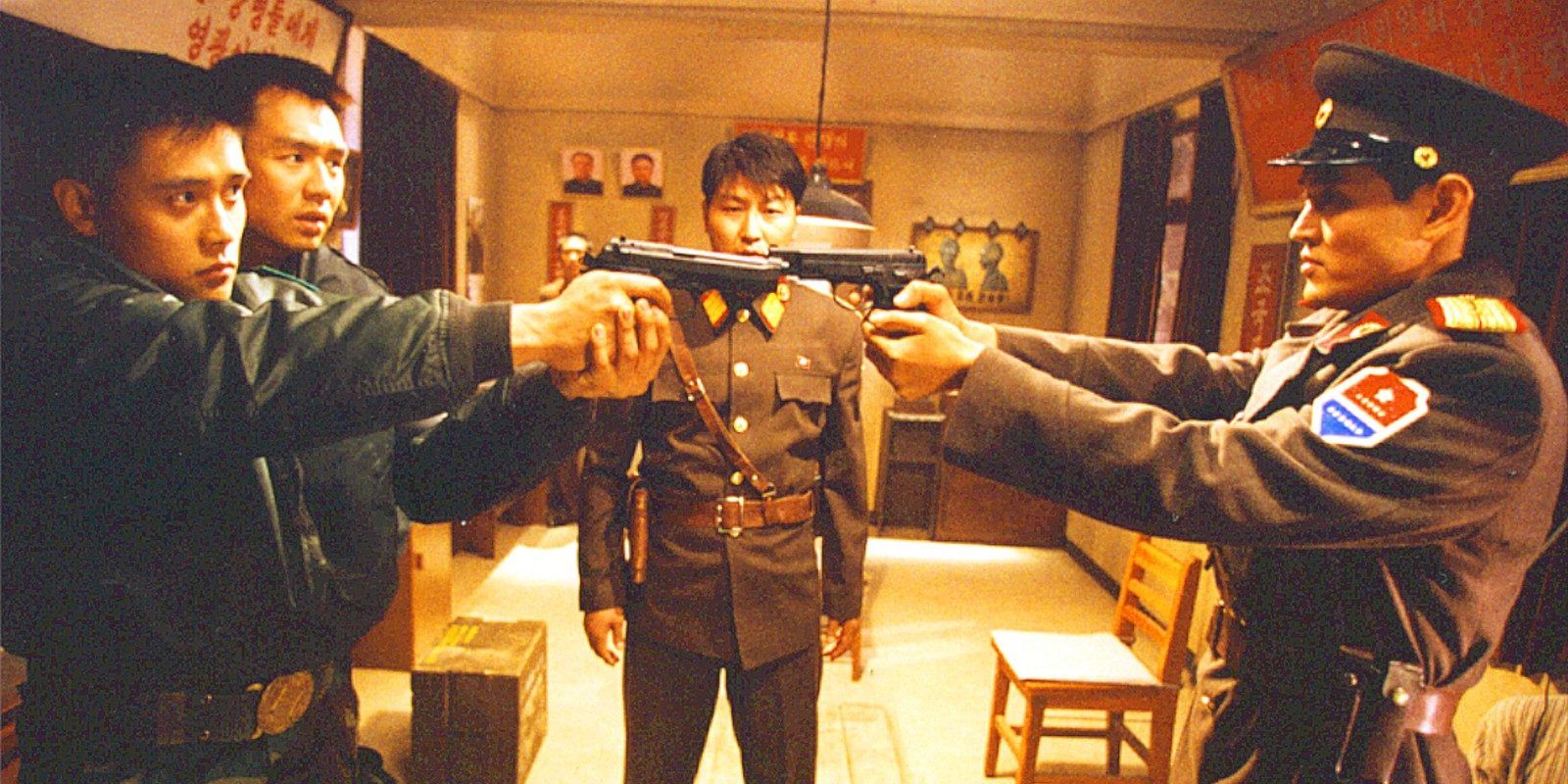 A standoff of North and South Korean border officers in Park Chan-wook&rsquo;s &lsquo;Joint Security Area&rsquo;