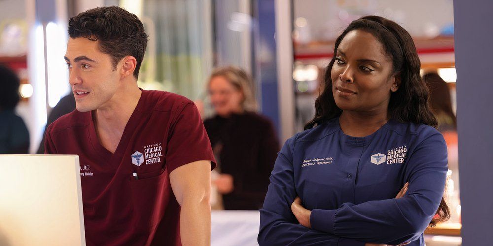 Darren Barnet as Dr. John Frost, Marlyne Barrett as Maggie Lockwood, Chicago Med Season 10